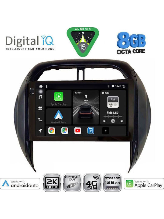 Digital IQ Car Audio System for Toyota RAV 4 2000-2006 with Clima (Bluetooth/USB/WiFi/GPS/Apple CarPlay/Android Auto) with 9" Touch Screen