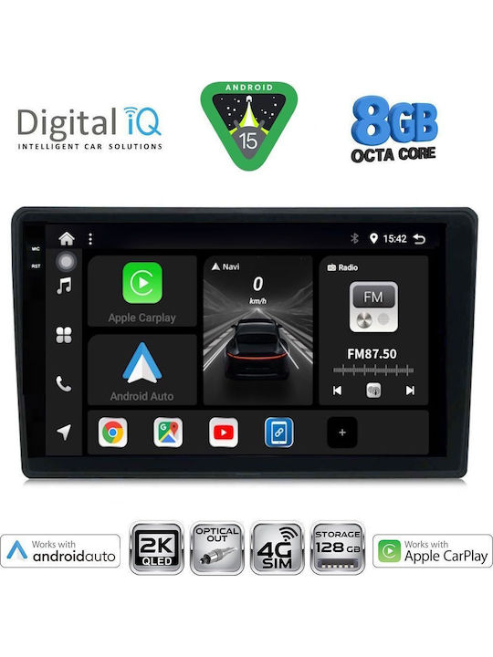 Digital IQ Car Audio System for Toyota Yaris 1999-2006 (Bluetooth/USB/WiFi/GPS/Apple CarPlay/Android Auto) with 9" Touch Screen