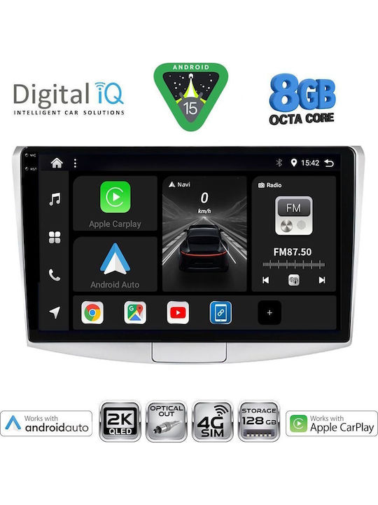 Digital IQ Car Audio System for Volkswagen Passat 2010-2015 with Clima (Bluetooth/USB/WiFi/GPS/Apple CarPlay/Android Auto) with 10" Touch Screen