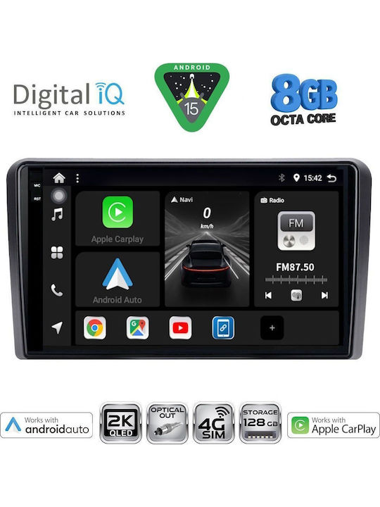 Digital IQ Car Audio System for Honda Jazz 2019 (Bluetooth/USB/WiFi/GPS/Apple CarPlay/Android Auto) with 10" Touch Screen
