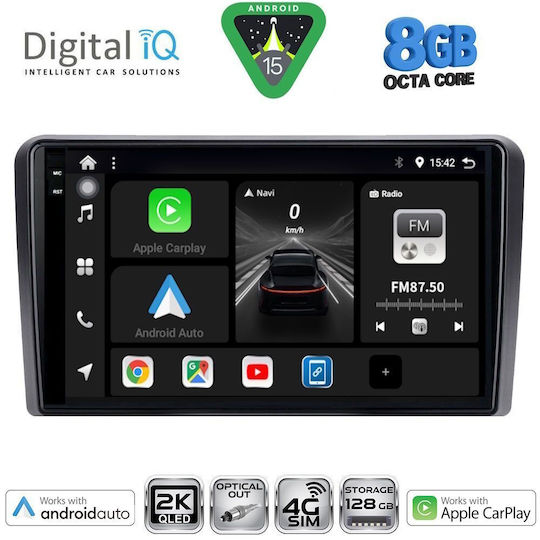 Digital IQ Car Audio System for Honda Jazz 2019 (Bluetooth/USB/WiFi/GPS/Apple CarPlay/Android Auto) with 10" Touch Screen
