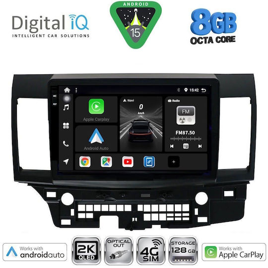 Digital IQ Car Audio System for Mitsubishi Lancer 2008-2017 (Bluetooth/USB/WiFi/GPS/Apple CarPlay/Android Auto) with 10" Touch Screen