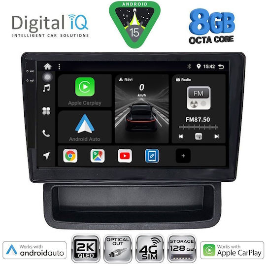 Digital IQ Ηχοσύστημα Αυτοκινήτου για Opel Vivaro Renault Trafic Nissan Primastar 2004-2015 (Bluetooth/USB/WiFi/GPS/Apple-Carplay/Android-Auto) με Οθόνη Αφής 10"