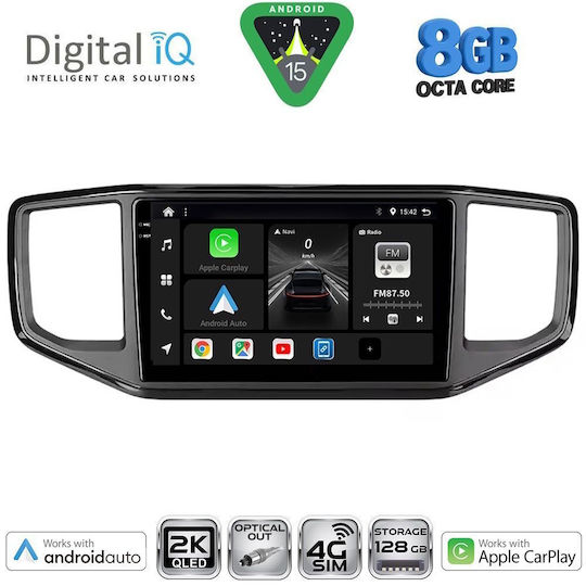 Digital IQ Car Audio System for Volkswagen Amarok 2017-2022 Bluetooth USB WiFi GPS Apple CarPlay Android Auto with 9" Touch Screen