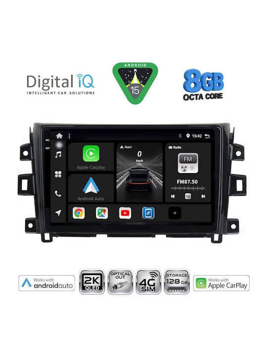 Digital IQ Car Audio System for Nissan Navara 2016 (Bluetooth/USB/WiFi/GPS/Apple CarPlay/Android Auto) with 10" Touch Screen
