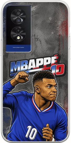 Husă World Stars Collection Kylian Mbappe TCL 40 NXTPAPER 4G Flexibil TPU Silicon Transparentă