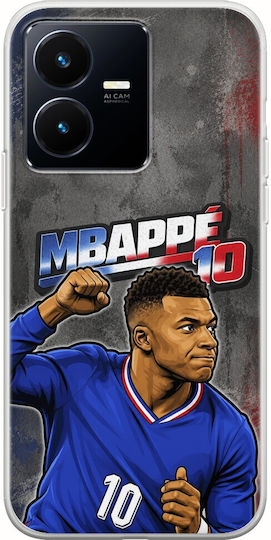 World Stars Collection Kylian Mbappe Vivo Y22s Flexible TPU Transparent Silicone Mobile Phone Case