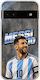 Калъф World Stars Collection Lionel Messi Google Pixel 6a 5g Гъвкав TPU Прозрачен Силикон