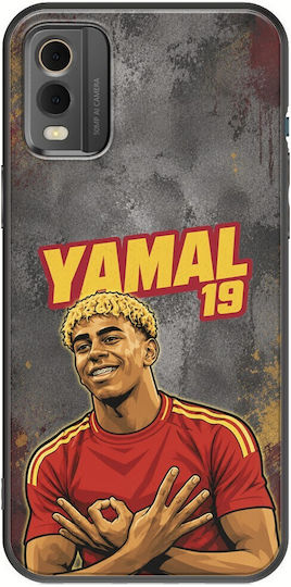 Калъф World Stars Collection Lamine Yamal Nokia C32 Черен TPU Силикон