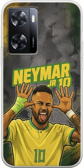 Handyhülle World Stars Collection Neymar Jr Oppo A57 4G Flexible Tpu Transparente Silikon