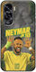 Husă World Stars Collection Neymar Jr Honor 90 Lite 5g Black TPU Siliconă Neagră