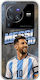 Husă World Stars Collection Lionel Messi Vivo X80 Pro TPU Flexibil Silicon Transparent