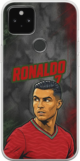 World Stars Collection Cristiano Ronaldo Case Google Pixel 4a 5G Flexible TPU Transparent Silicone