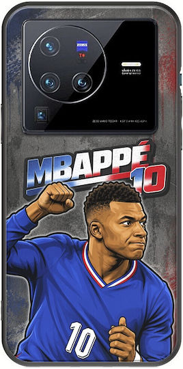 Husă World Stars Collection Kylian Mbappe Vivo X80 Pro Black TPU Siliconă Neagră