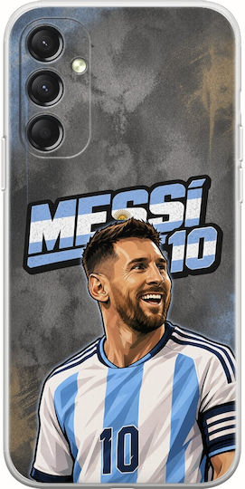 World Stars Collection Lionel Messi Samsung Galaxy M34 5g Flexible TPU Transparent Silicone Case