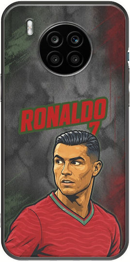 Handyhülle World Stars Collection Cristiano Ronaldo Honor 50 Lite Schwarzes Tpu Schwarz Silikon