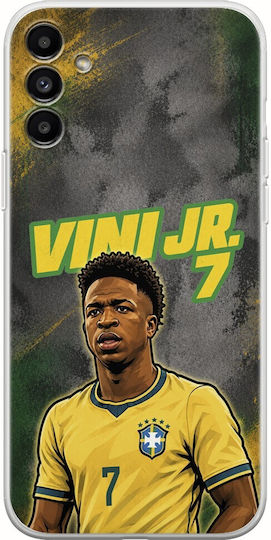 World Stars Collection Vinicius Junior Samsung Galaxy A04s Flexible TPU Transparent Silicone Case