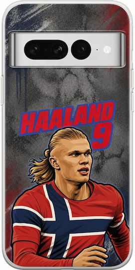 Mobile Phone Case World Stars Collection Erling Haaland Google Pixel 7 5G Flexible TPU Transparent Silicone