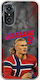 World Stars Collection Erling Haaland Huawei Nova 9 SE Flexible TPU Transparent Silicone Case