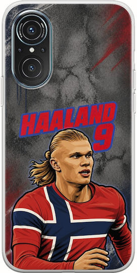 World Stars Collection Erling Haaland Huawei Nova 9 SE Flexible TPU Transparent Silicone Case
