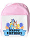 Children's Bag Bluey Pink 33x25x10cm