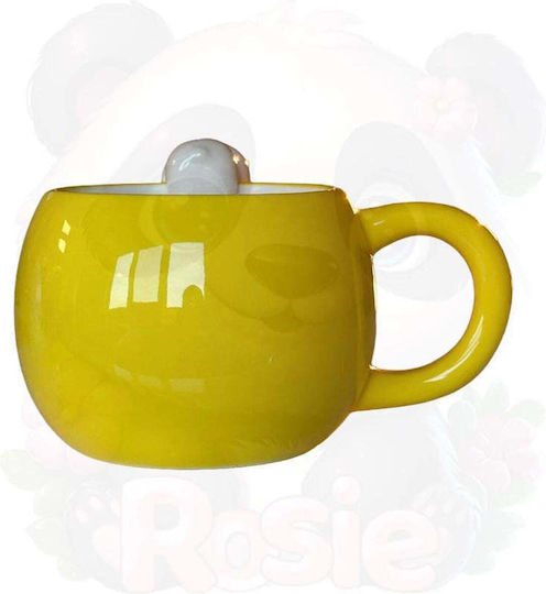 SteweHome Cană Ceramică Galbenă 350ml