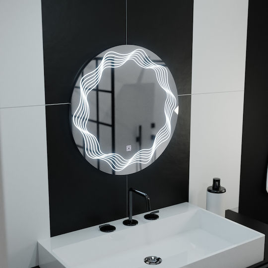 Alista Home Rund LED Berührung Badezimmerspiegel 60x60cm Transparent