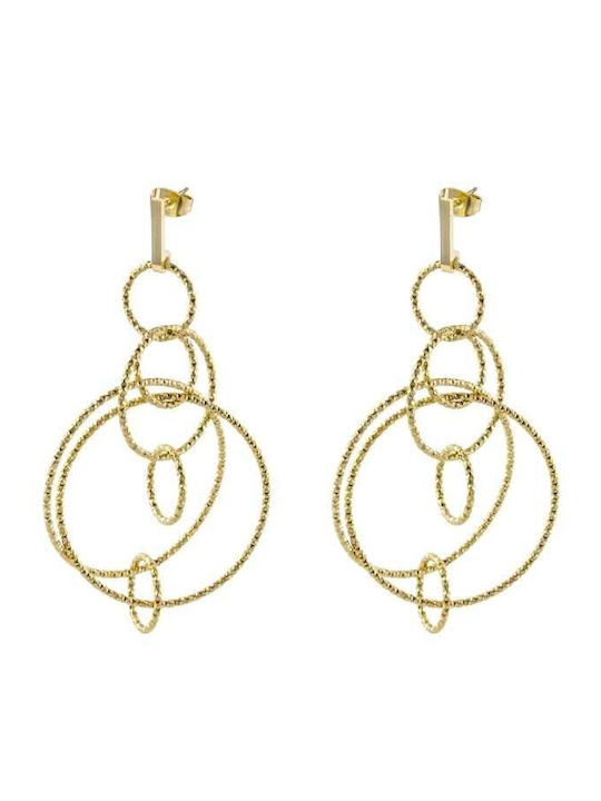 Oxette Earrings Hoops from Steel Gold Plated 03X27-00335