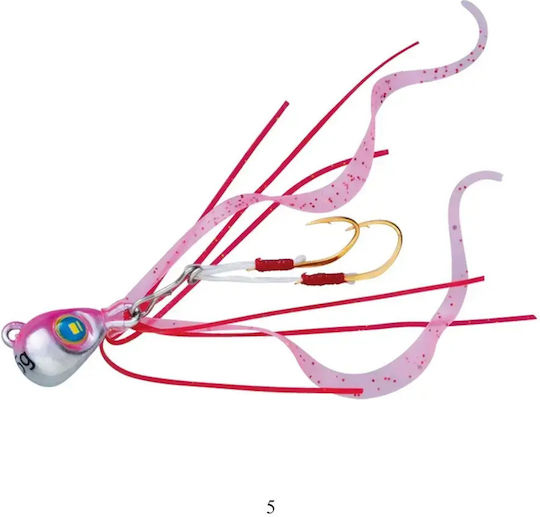 MajorCraft Nano Rubber Artificial Bait Slider 5g Pink Silver