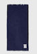 Funky Buddha Cotton Blue Beach Towel with Fring...