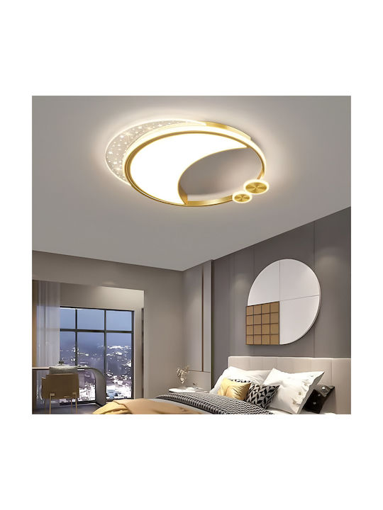 Alista Home Plafonieră de Tavan Aurie cu LED Integrat și Telecomandă