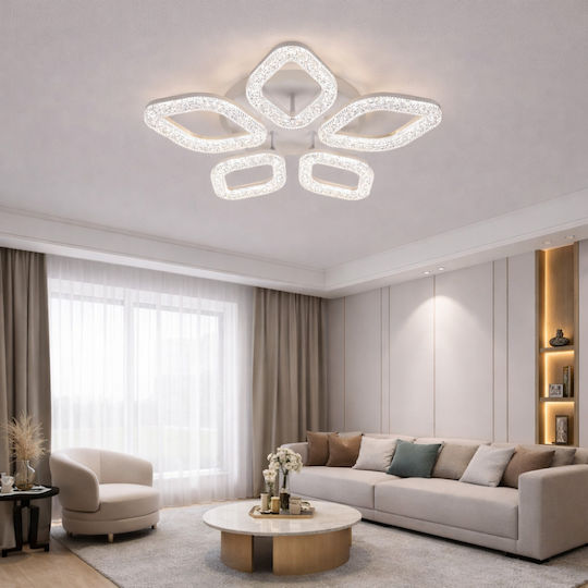 Alista Home Πλαφονιέρα Οροφής Χρυσή με Ενσωματωμένο LED και Τηλεχειριστήριο
