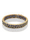 Dimitrios Exclusive Women's Bracelet with Meander Design Gold Plated Silver with Zircon