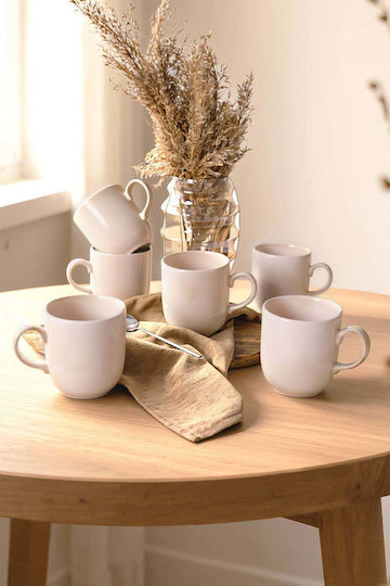 SteweHome Keramiktasse Beiges 420ml 6 Stück