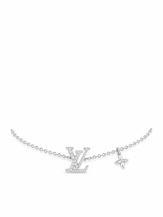 Jooliete Women's Silver Handcuff Bracelet with Zircon