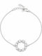 Jooliete Women's Silver Handcuff Bracelet with Zircon