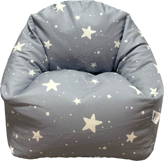 Kids Beanbag Grey 55x44x55cm