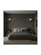 Alista Home Corp de Iluminat de Perete Modern cu Soclu E27 Negru 15x30cm