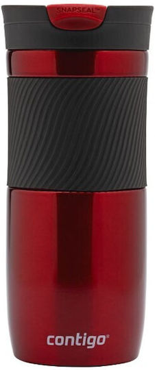 Contigo Μπουκάλι Θερμός Ανοξείδωτο BPA Free 470ml Red με Λαβή