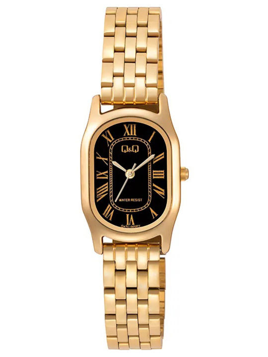 Women's Battery Watch with Gold Metal Bracelet