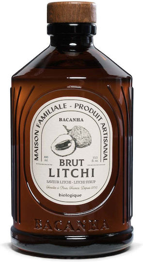 Сироп Личи – Френски сироп за коктейли лимонади десерти Bacanha Brut Litchi 400 мл