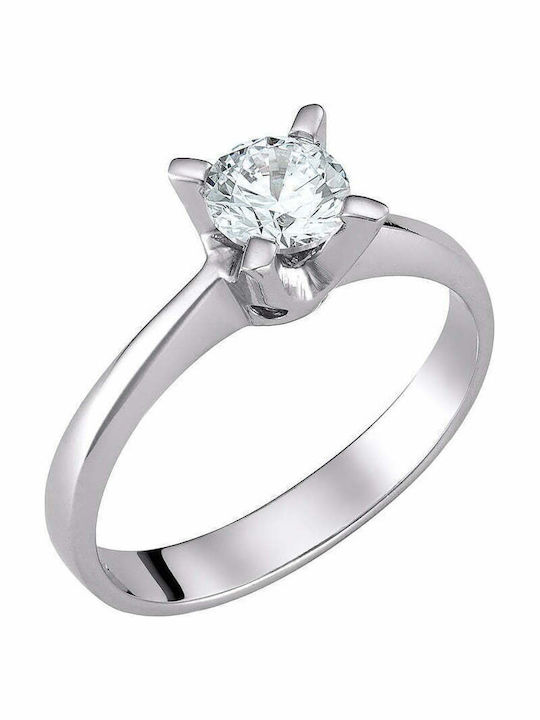 Ioannis Kosmima Single Stone Ring From 9K White...