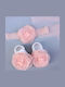 Intimonna Set Baby Headbands in Pink Colour