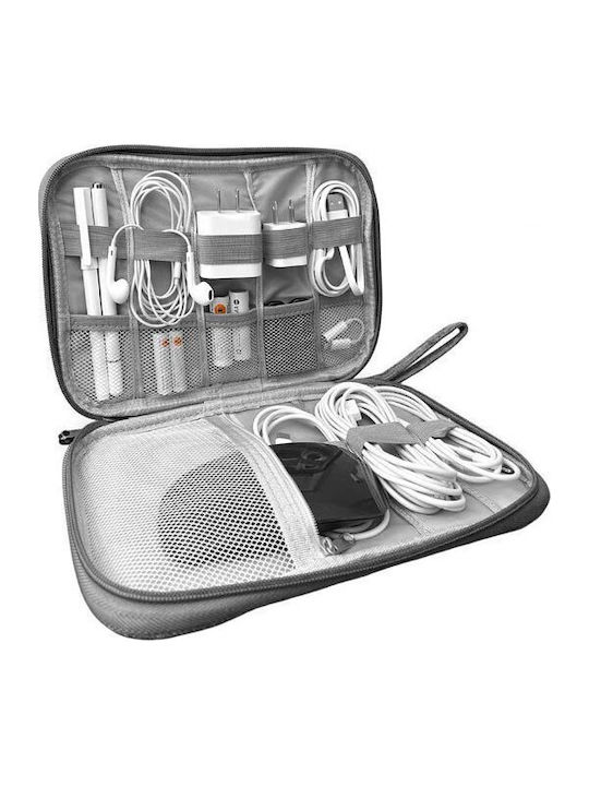 Geantă De Voiaj Neseser Pentru Cablu Încărcătoare Accesorii 24x3x17 Cm Aria Trade