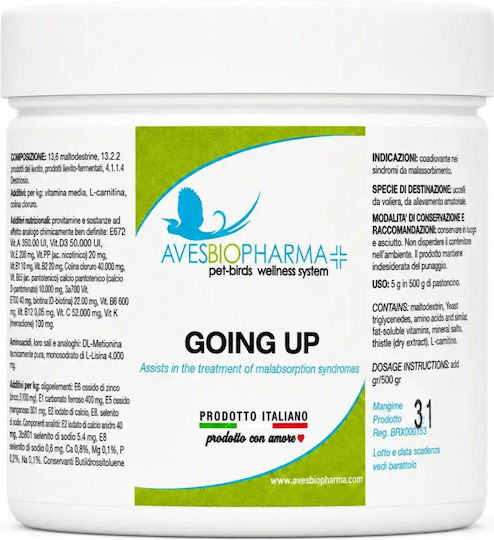 Avesbiopharma Going Up – Bird Support Megabacteriosis Fungi – 50g
