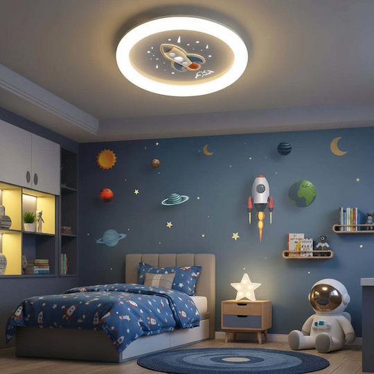 Alista Home Πολύφωτο Παιδικό Φωτιστικό Πλαφονιέρα από Μέταλλο 49W με Υποδοχή E27 Λευκή