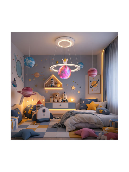 Alista Home Candelabru Pentru Copii Suspendat 60W cu Soclu E27 Alb
