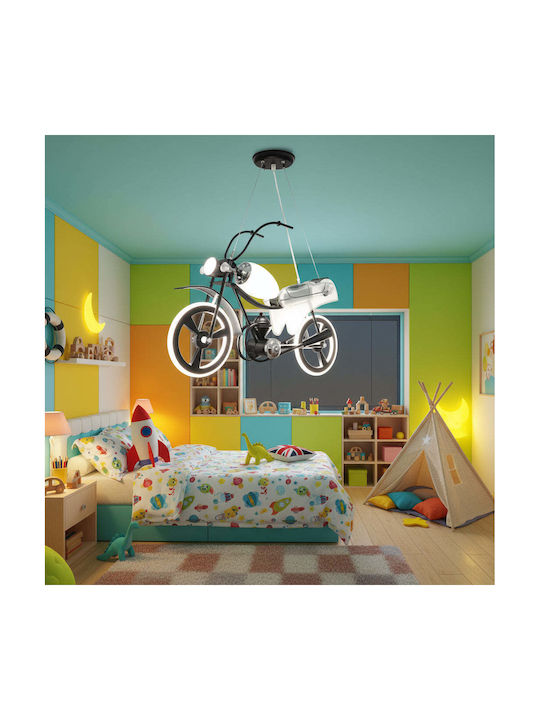 Alista Home Candelabru Pentru Copii Suspendat Din Metal 40W Cu Soclu E27 Negru
