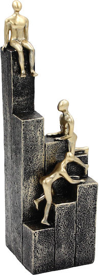 Decorativ Polirosină 7x7x27 Cm Negru Auriu Keskor 72342-1