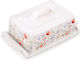 White Porcelain Butter Dish Maki
